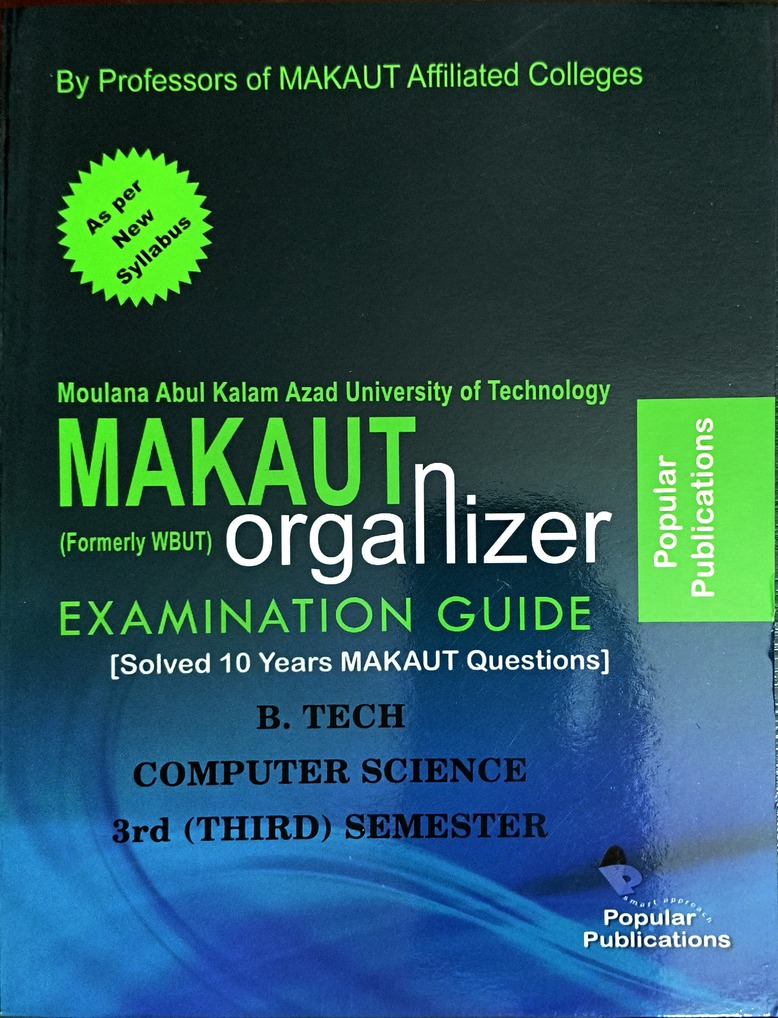 ORGANIZER B.TECH 3RD SEM COUMPUTER SCIENCE