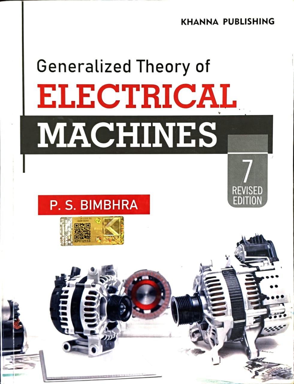 Generalized Theory of  ELECTRICAL MACHINES